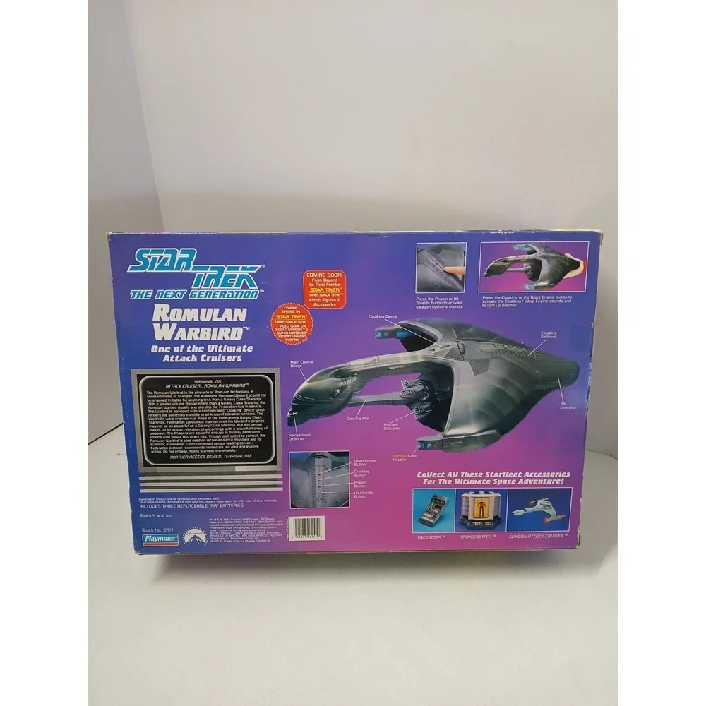 1993 COLLECTORS EDITION‎ NUMBERED ROMULAN WARBIRD W/ LIGHTS & SOUNDS